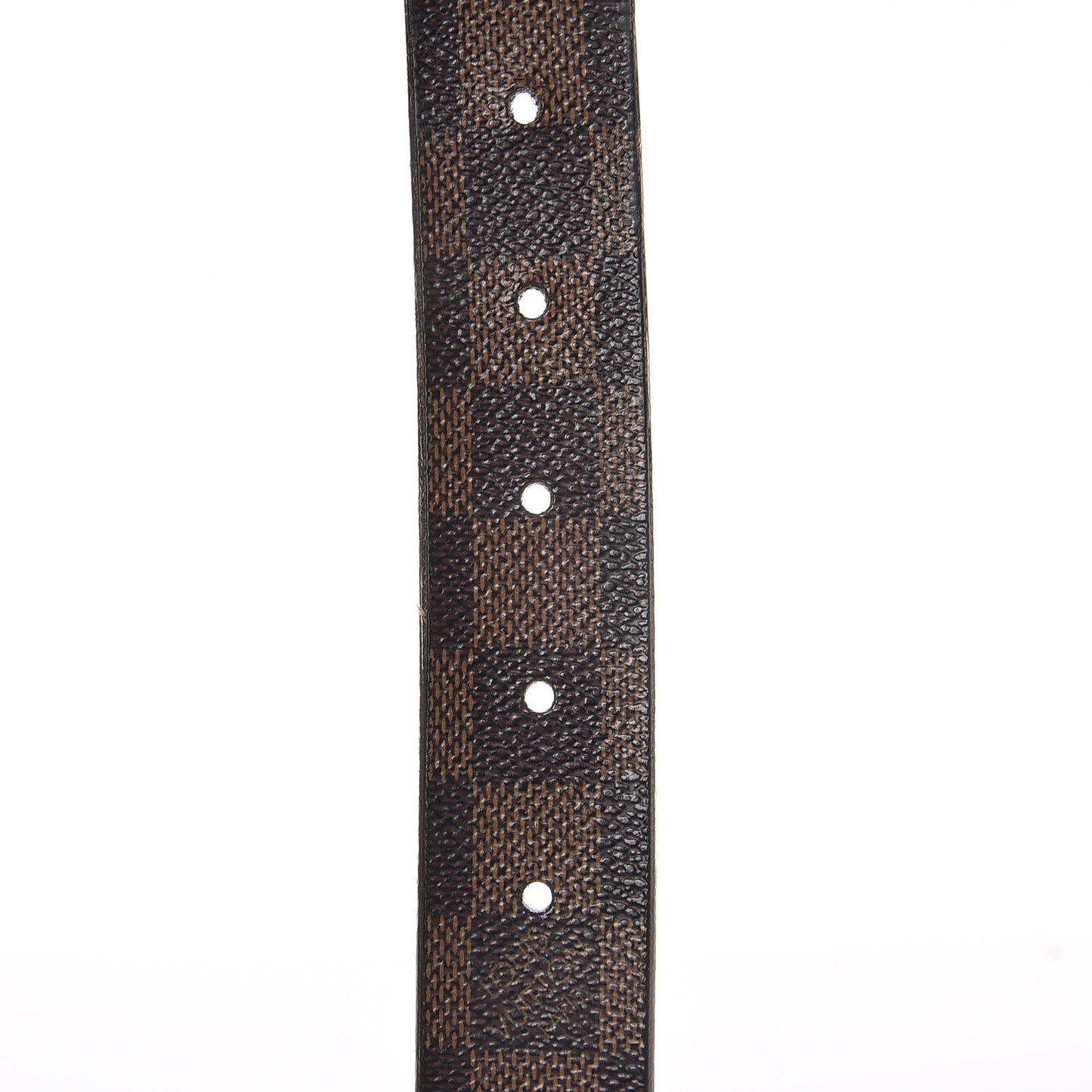 Damier Ebene LV Paris Buckle Belt 75 30 Silver