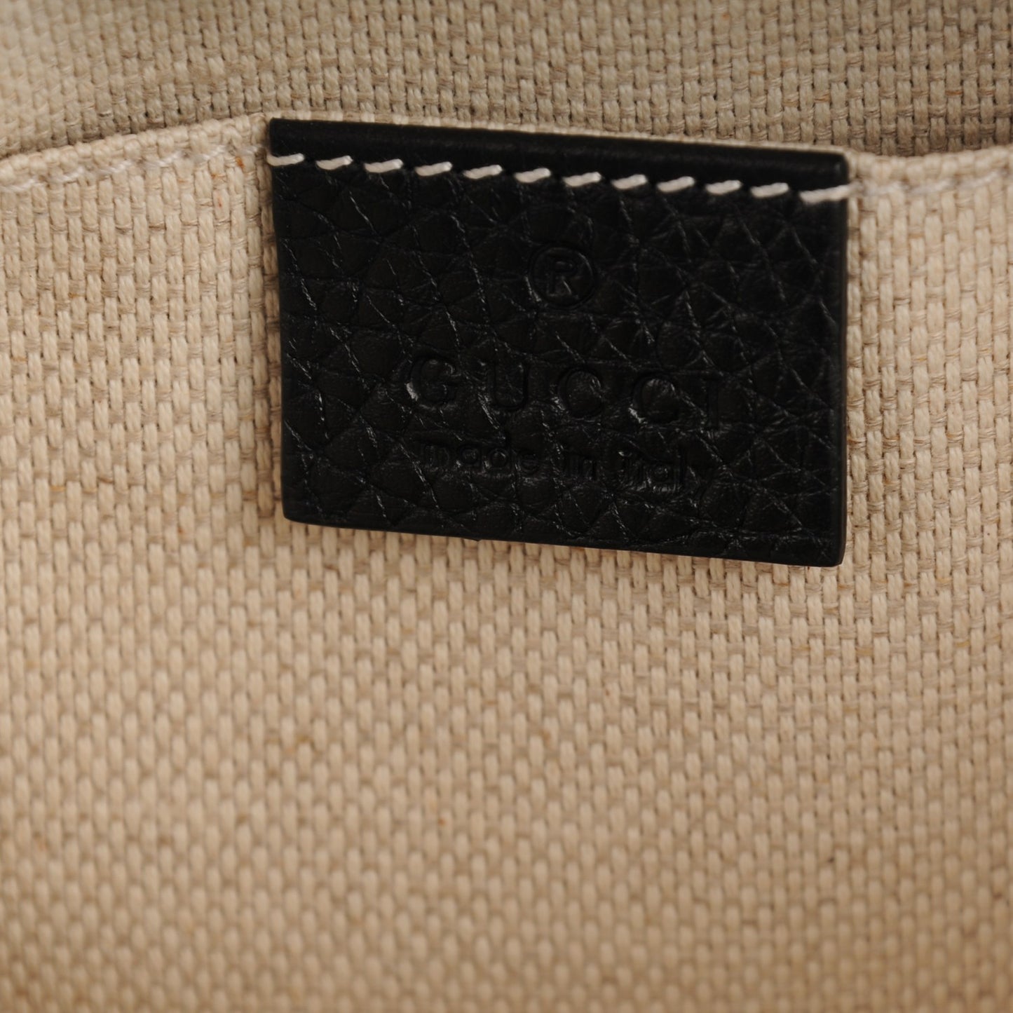 Pebbled Calfskin Small Soho Disco Bag Black