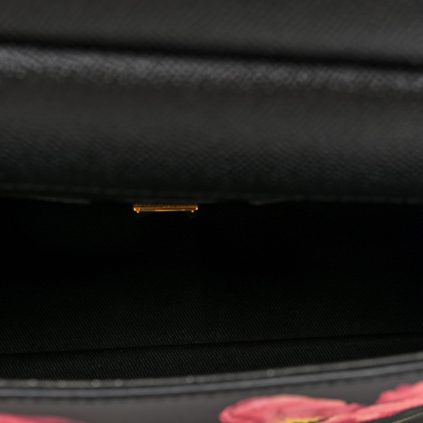 Dauphine Tulip Print Small Miss Sicily Satchel Black