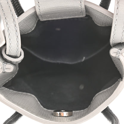 Balenciaga Squared Calfskin Logo Shopping Phone Holder Bag Balenciaga Grey 5 of 7