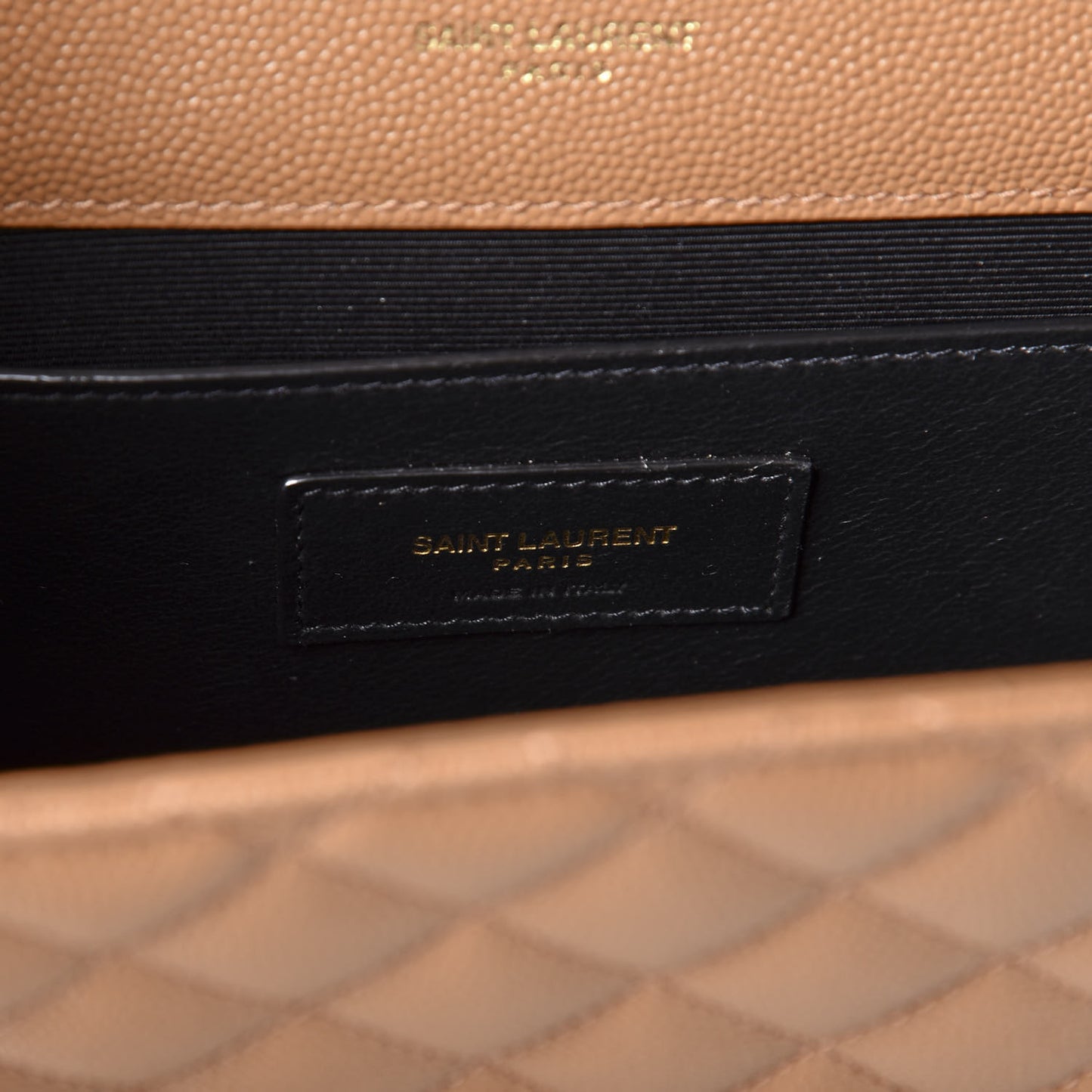 Grain De Poudre Textured Mixed Matelasse Triquilt Medium Monogram Satchel Dune