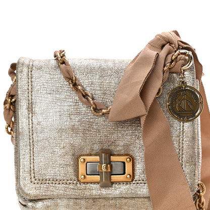 Lanvin Metallic Lambskin Mini Happy Pop Crossbody Gold 7 of 12