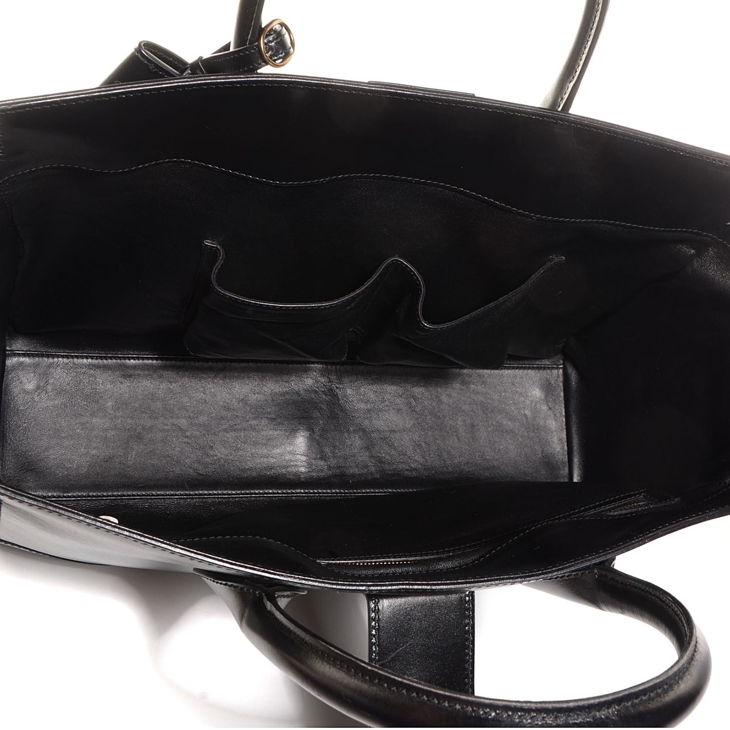 Gucci Calfskin Medium Lady Buckle Top Handle Bag Black 5 of 7