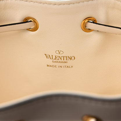Valentino Garavani Nappa Mini VLogo Signature Chain Bucket Bag Light Ivory 5 of 7