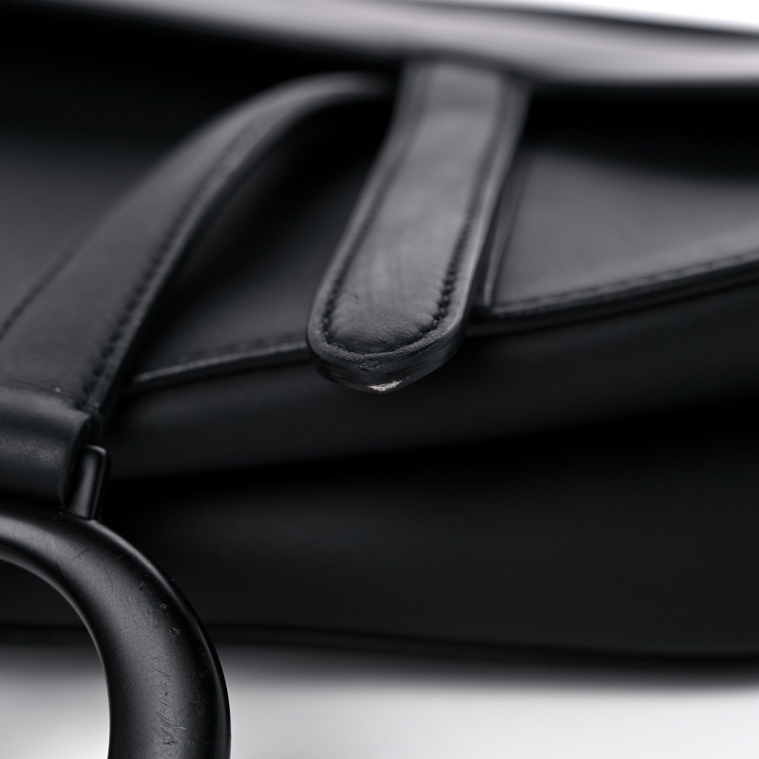 Christian Dior Ultra Matte Calfskin Saddle Bag Black 12 of 16
