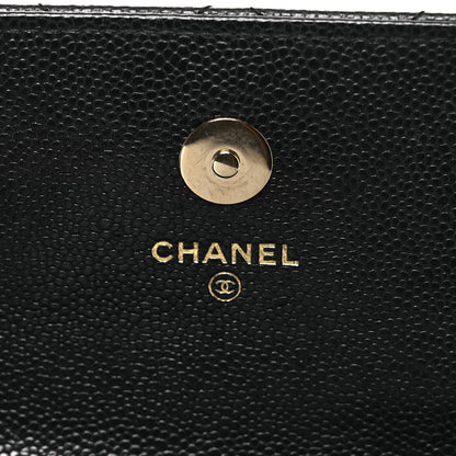 Chanel Caviar Quilted Business Affinity Clutch With Chain Black 6 of 13