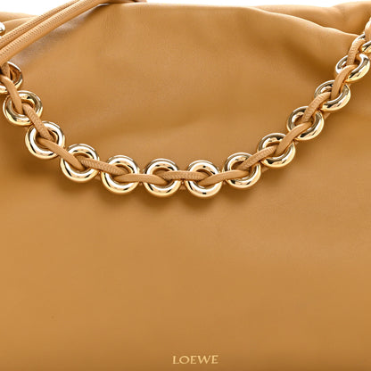 Loewe Mellow Nappa Donut Chain Large Flamenco Knot Clutch  Sahara 8 of 10