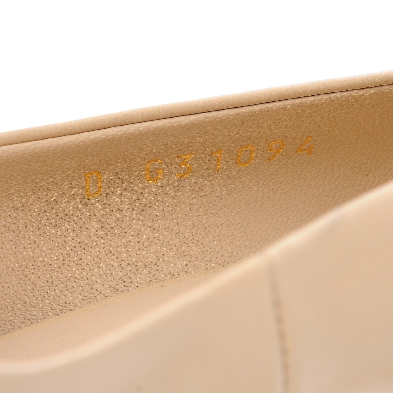 Chanel Lambskin Pearl Peep Toe Pumps 36.5 Beige 8 of 9
