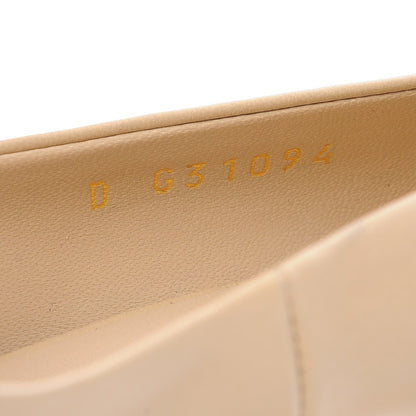 Chanel Lambskin Pearl Peep Toe Pumps 36.5 Beige 8 of 9