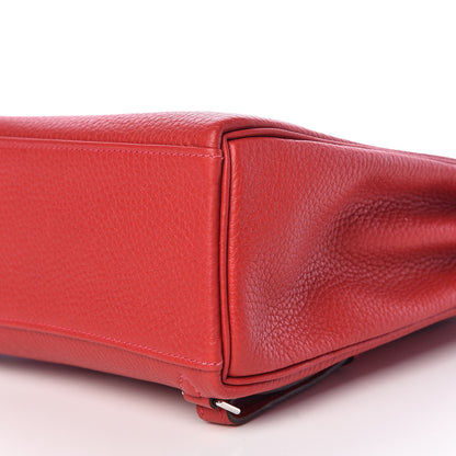 Hermes Taurillon Clemence Kelly Ado Backpack Rouge Casaque 10 of 10