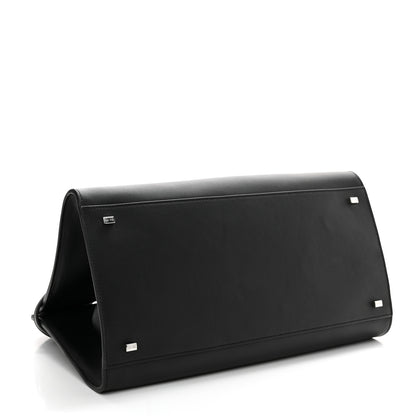 The Row Polished Saddle Calfskin Soft Margaux Belt 15 Black 4 of 12