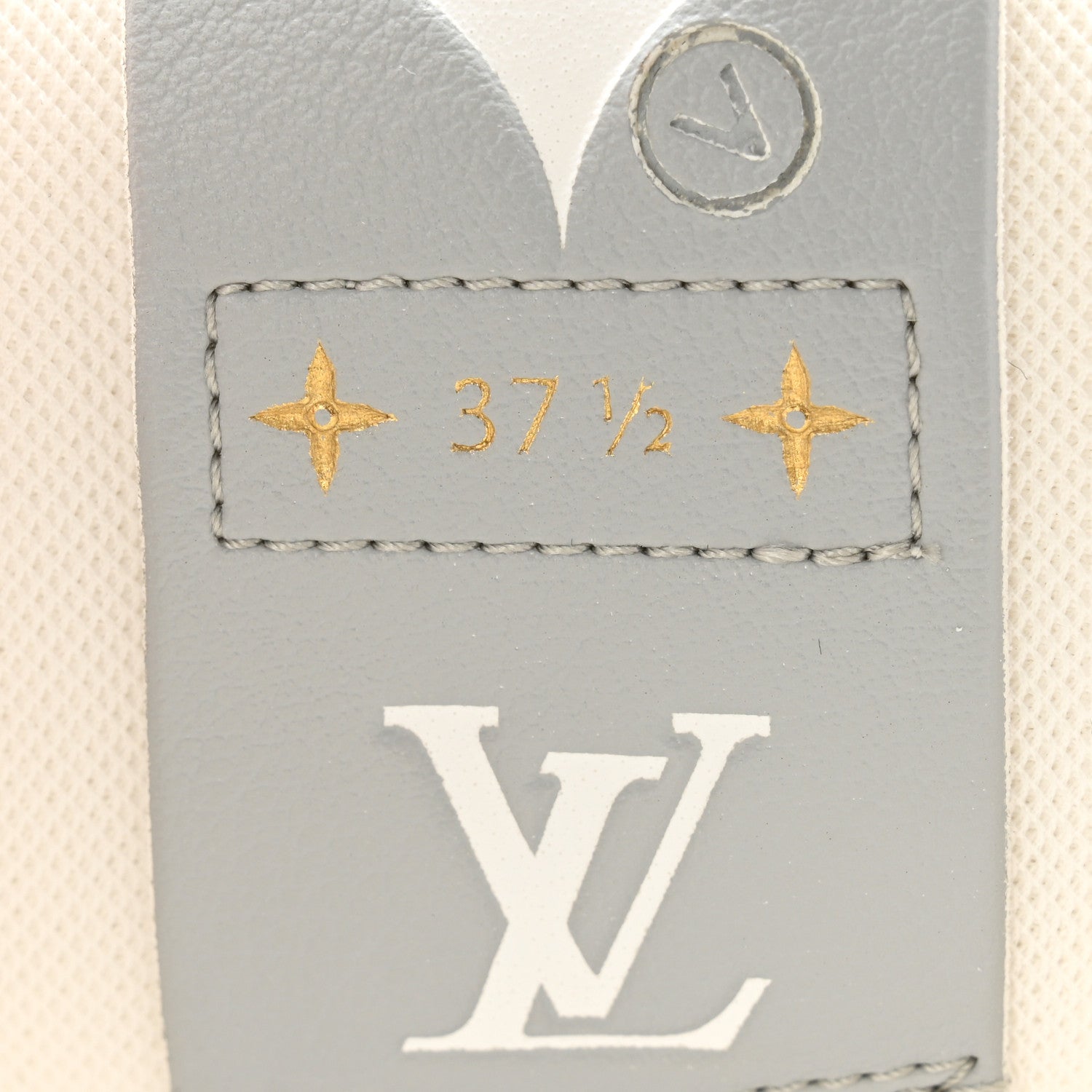 Louis Vuitton Recycled Polyester Charlie Sneakers 37.5 White Cacao Brown 8 of 9
