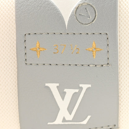 Louis Vuitton Recycled Polyester Charlie Sneakers 37.5 White Cacao Brown 8 of 9