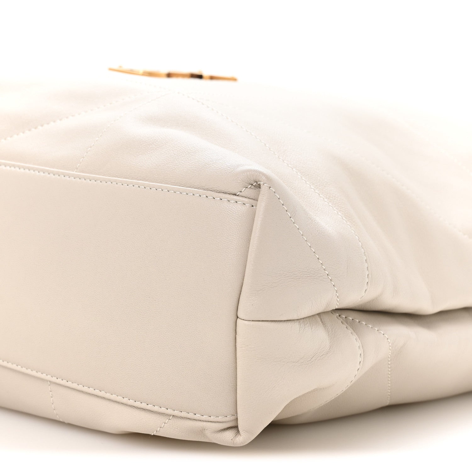 Saint Laurent Lambskin Matelasse Monogram Large Jamie Pochon Blanc Vintage 11 of 11