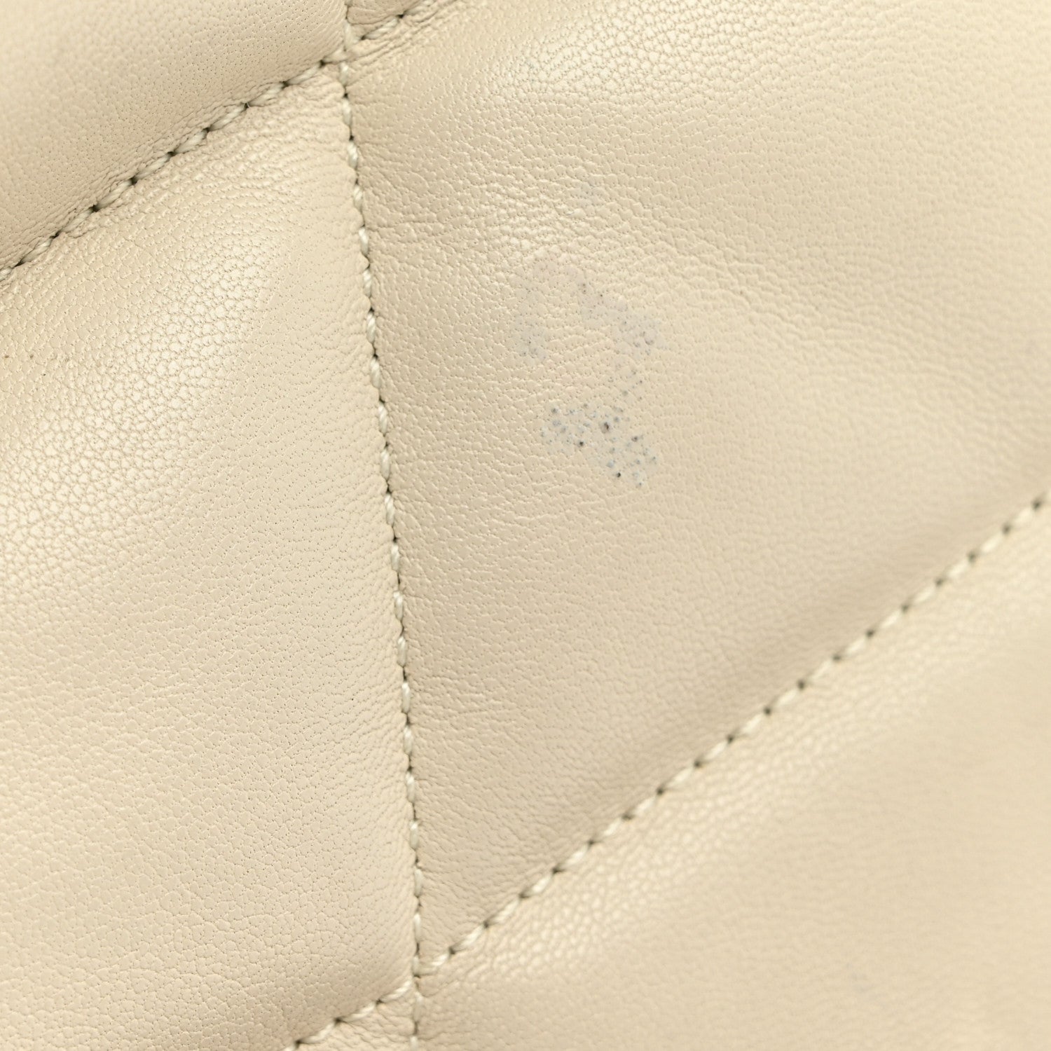 Saint Laurent Lambskin Quilted Small Loulou Puffer Monogram Chain Satchel Crema Soft 11 of 13