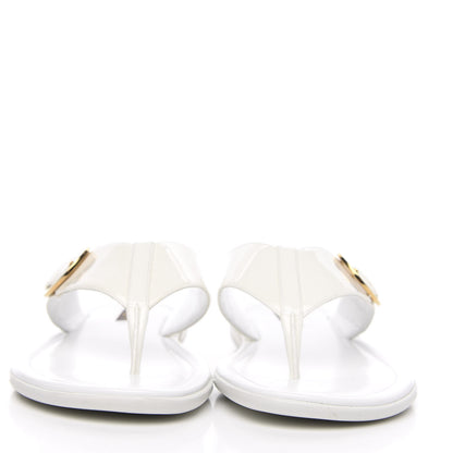 Louis Vuitton Calfskin Kiwi Sandals 40 White 2 of 9