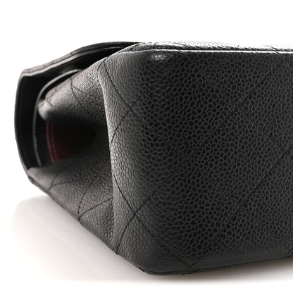 Chanel Caviar Quilted Jumbo Double Flap Black 9 of 10