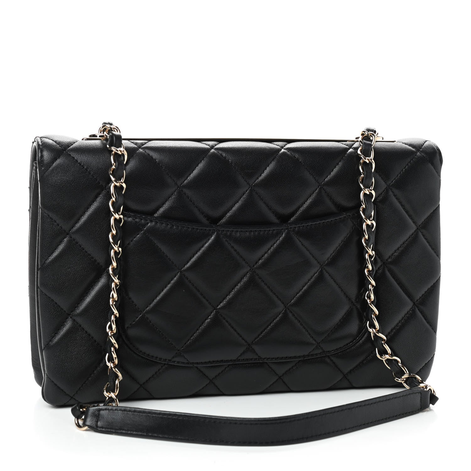 Chanel Lambskin Quilted Medium Trendy CC Flap Black 3 of 9