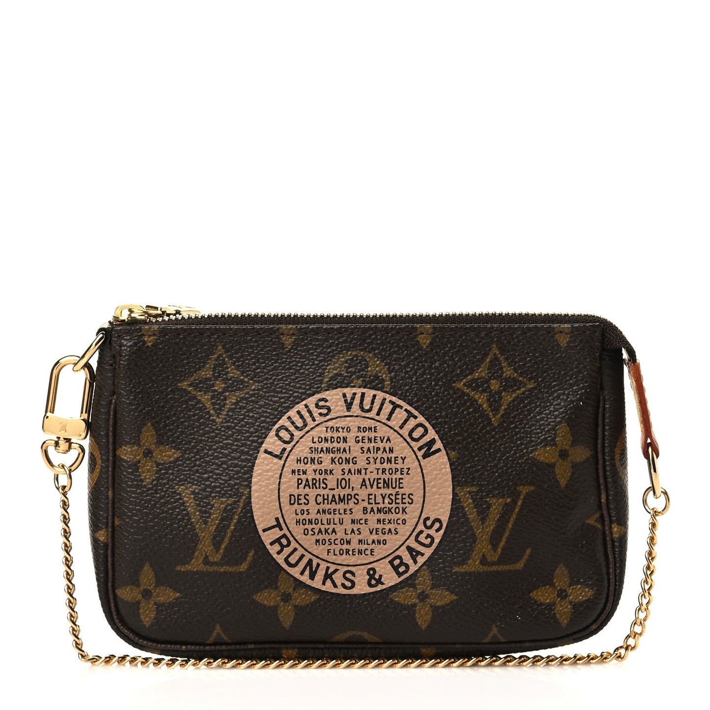 Monogram Complice Trunks and Bags Mini Pochette Accessories Beige