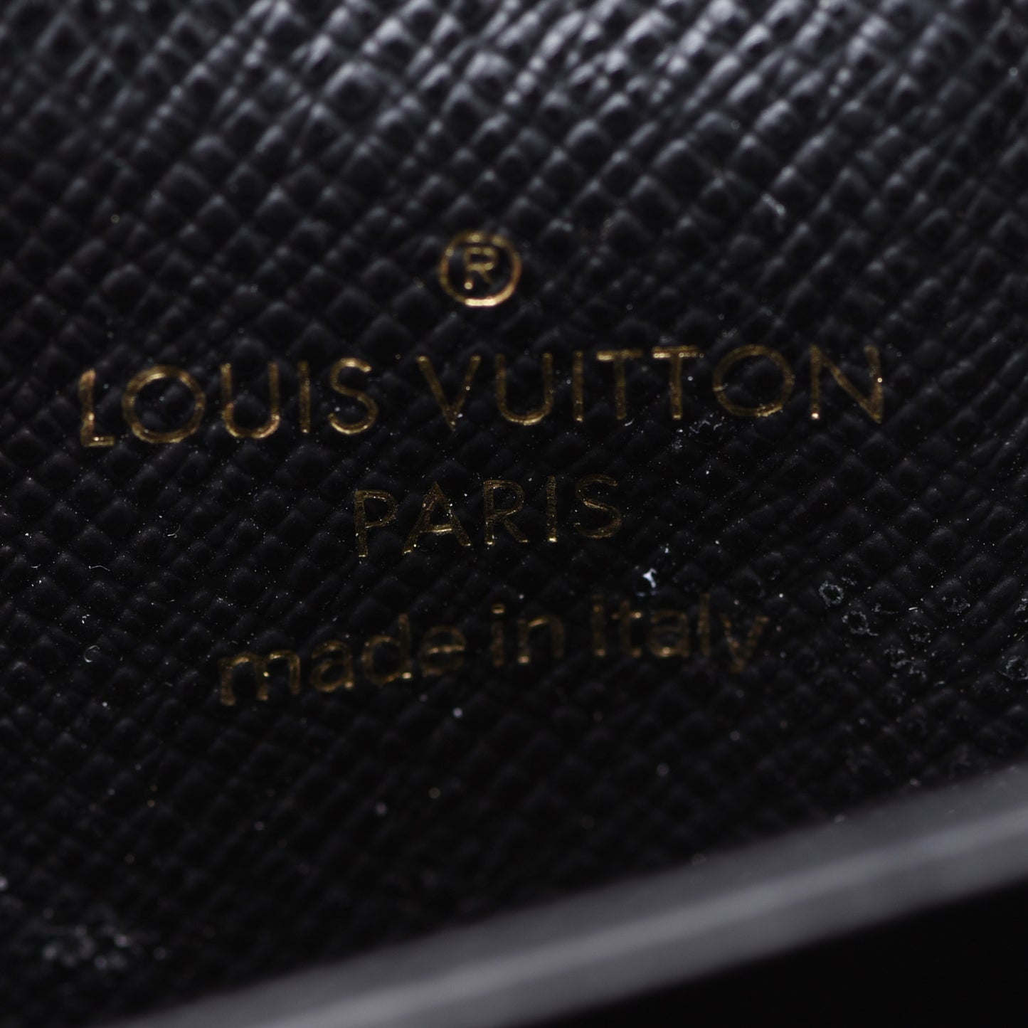 Monogram Gusset Card Holder Black