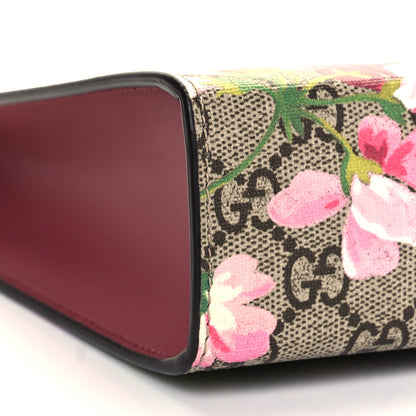 Gucci GG Supreme Monogram Blooms Large Cosmetic Case Beige Multicolor Dry Rose 8 of 10