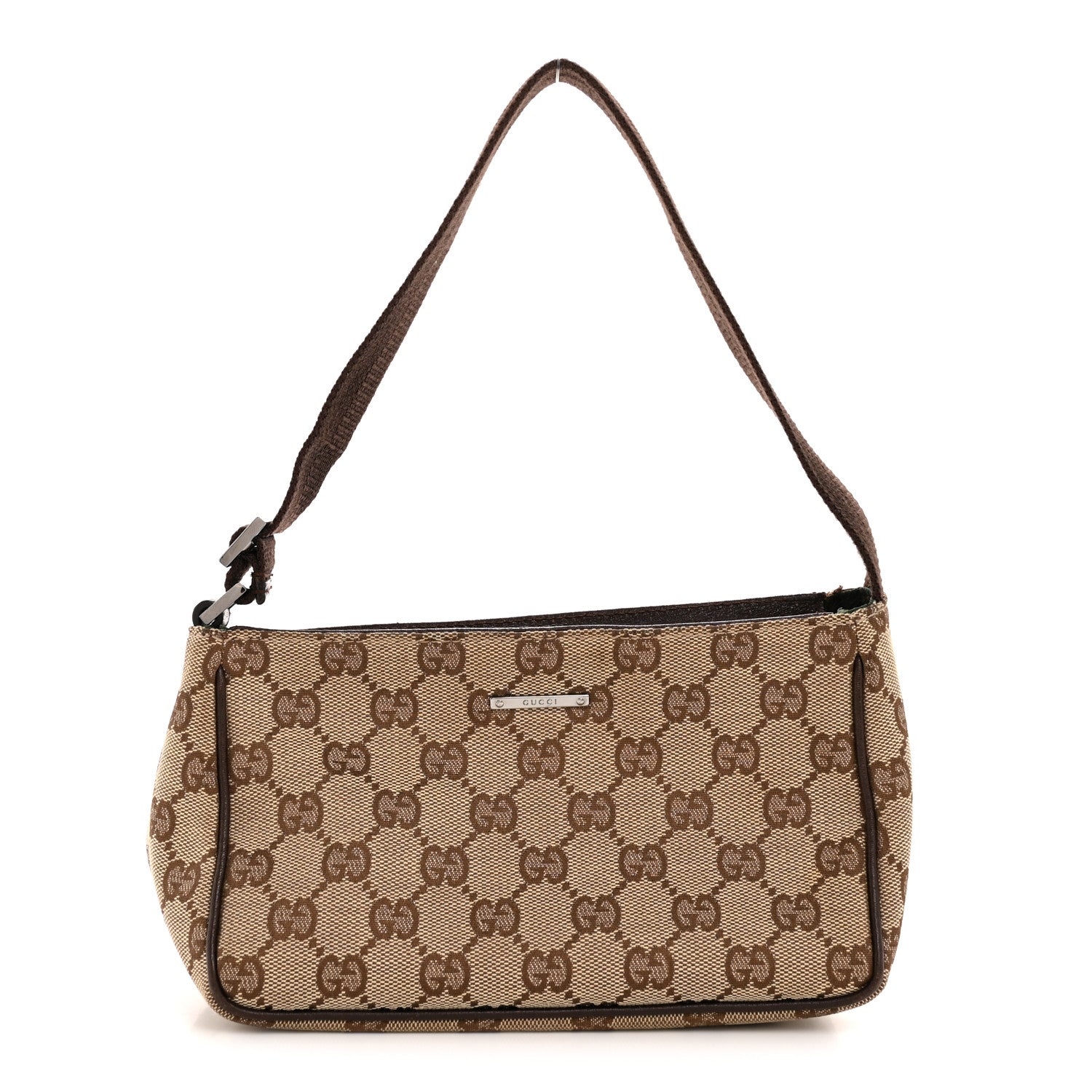 Gucci Monogram Shoulder Bag Dark Brown 1 of 12