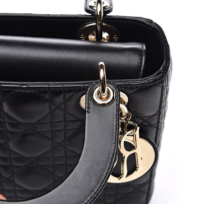 Christian Dior Lambskin Cannage Small My ABCDior Lady Dior Black 11 of 13