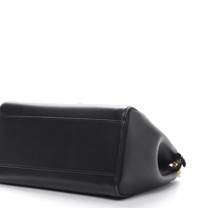 Fendi Nappa Mini Peekaboo Iconic Satchel Black 10 of 13