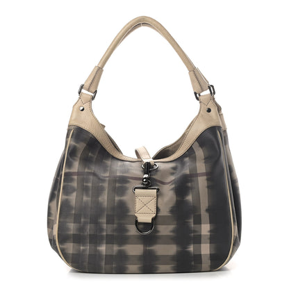 Burberry Smoked Check Hobo Black 1 of 14