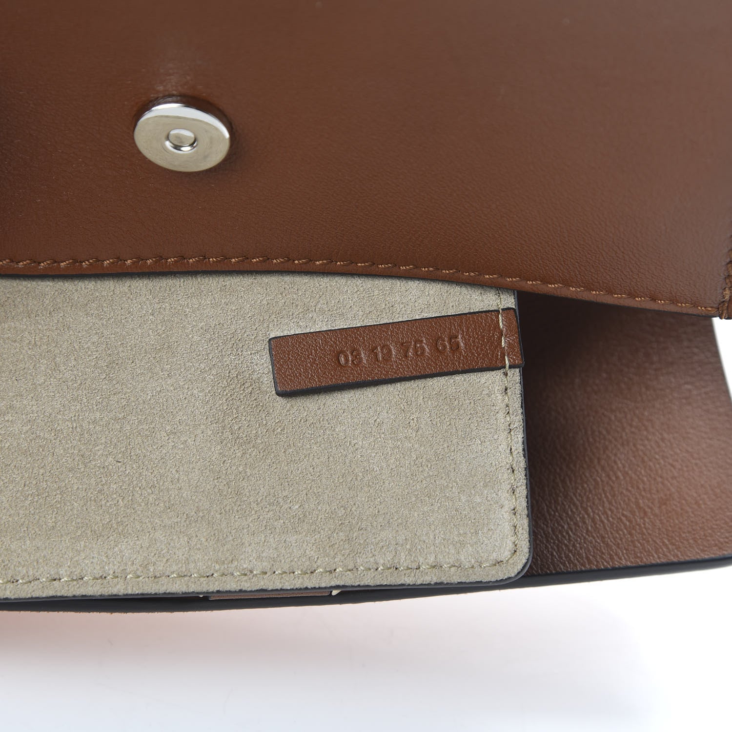 Chloe Suede Calfskin Mini Faye Shoulder Bag Tobacco 9 of 11