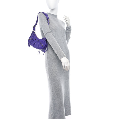 Balenciaga Agneau Arena Le Cagole Shoulder Bag XS Purple 2 of 10