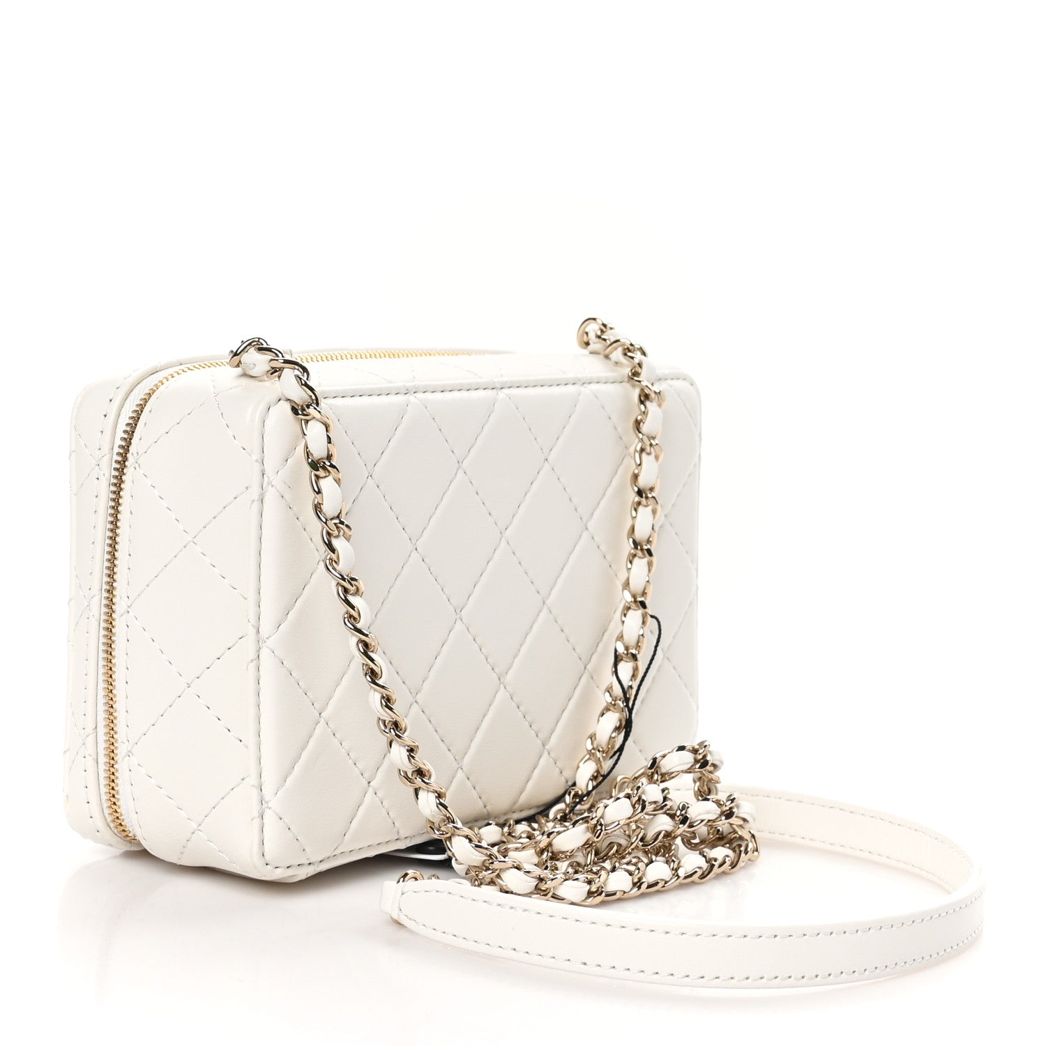 Chanel Lambskin Quilted Coco Click Bag White 4 of 12