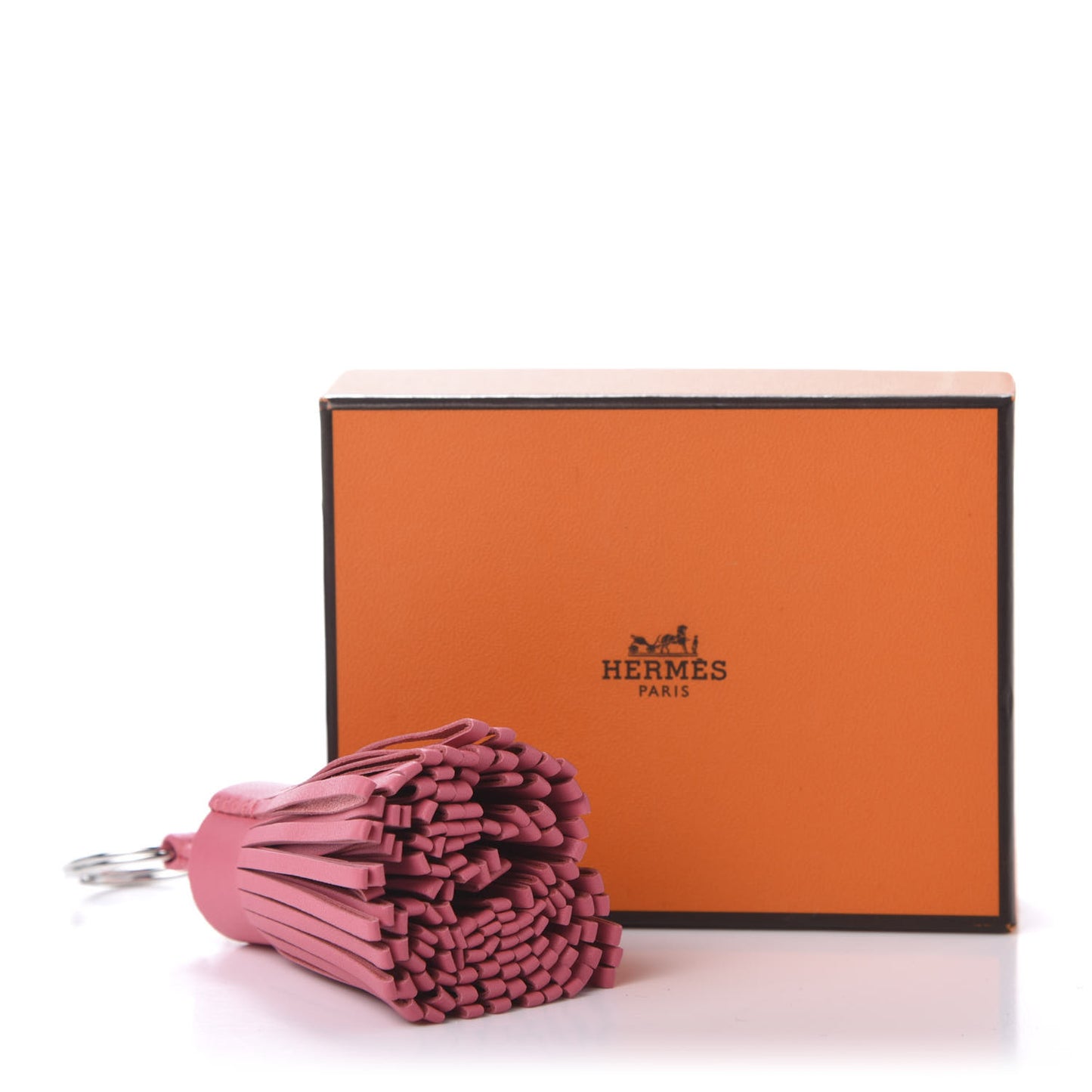 Lambskin Carmen Tassel Key Holder Rose Azalee