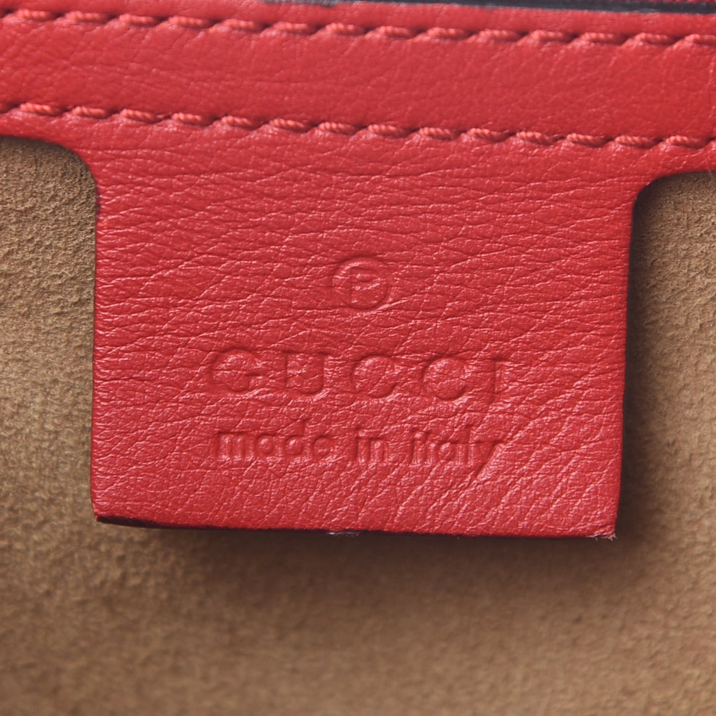 GG Supreme Monogram Calfskin Medium Padlock Shoulder Bag Beige Hibiscus Red New Rosette