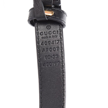 Gucci Calfskin Double G 20mm Belt 80 32 Black 6 of 7