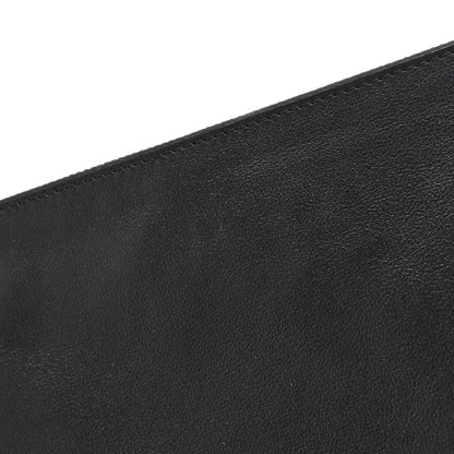 Valentino Garavani Pebbled Calfskin Large Rockstud Zip Pouch Black 9 of 10