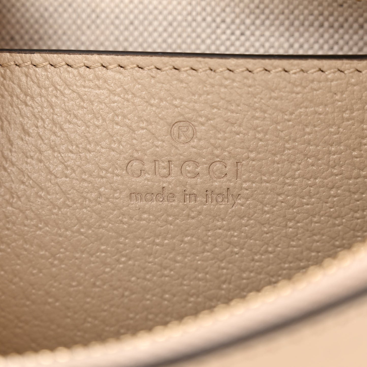 GG Supreme Monogram Textured Dollar Calfskin Small Ophidia Hobo Beige Mystic White Oatmeal