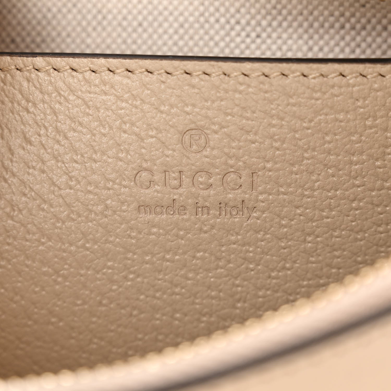 Gucci GG Supreme Monogram Textured Dollar Calfskin Small Ophidia Hobo Beige Mystic White Oatmeal 6 of 10