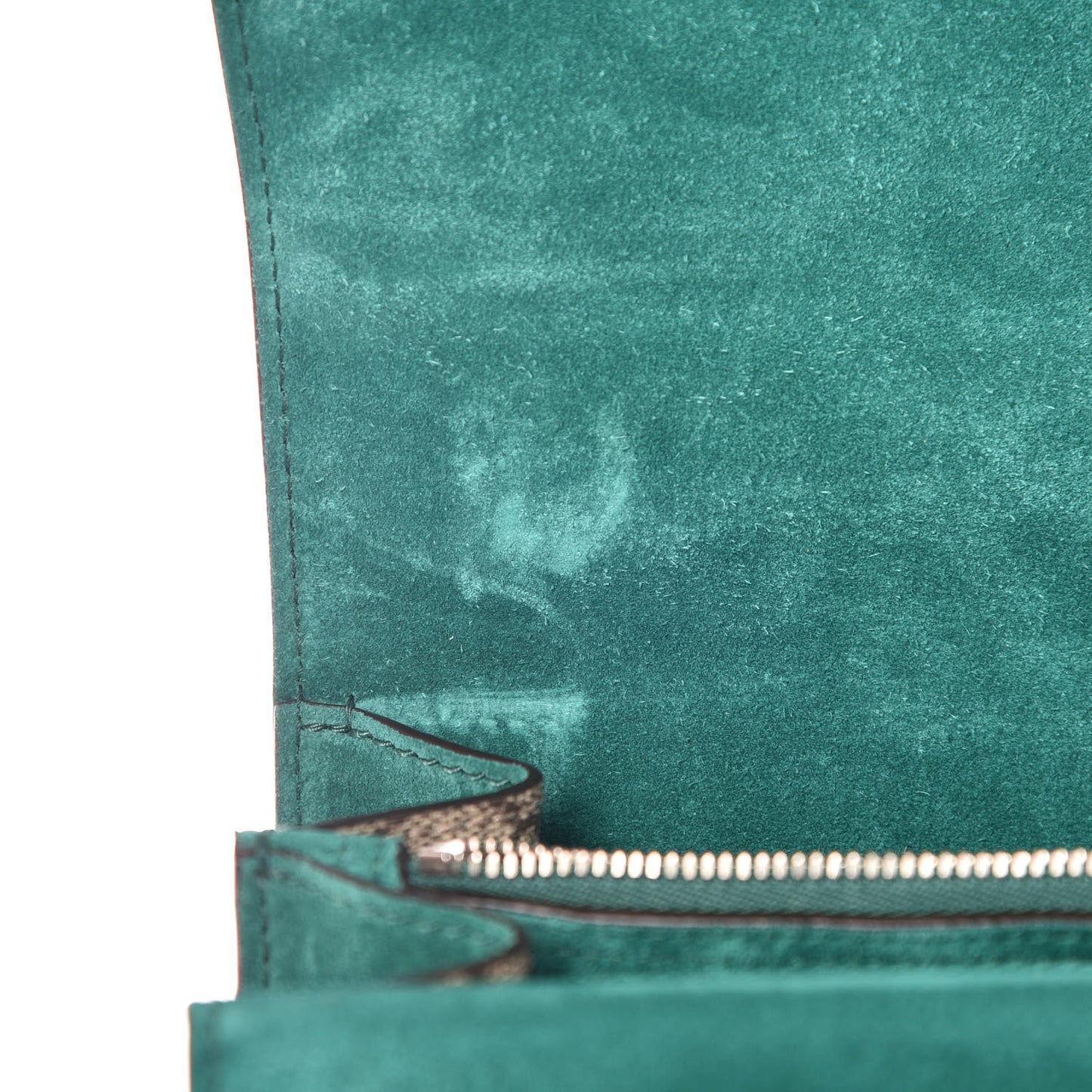 GG Supreme Monogram Embroidered Medium Dionysus Shoulder Bag Emerald