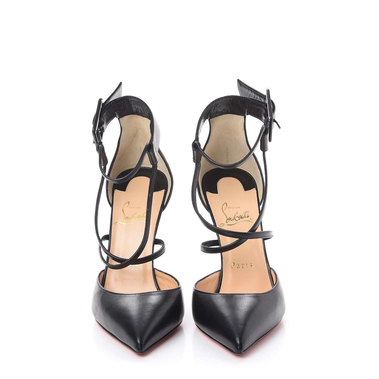 Christian Louboutin Shiny Nappa Suzanna 100 Pumps 38 Black 2 of 7