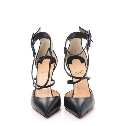 Christian Louboutin Shiny Nappa Suzanna 100 Pumps 38 Black 2 of 7