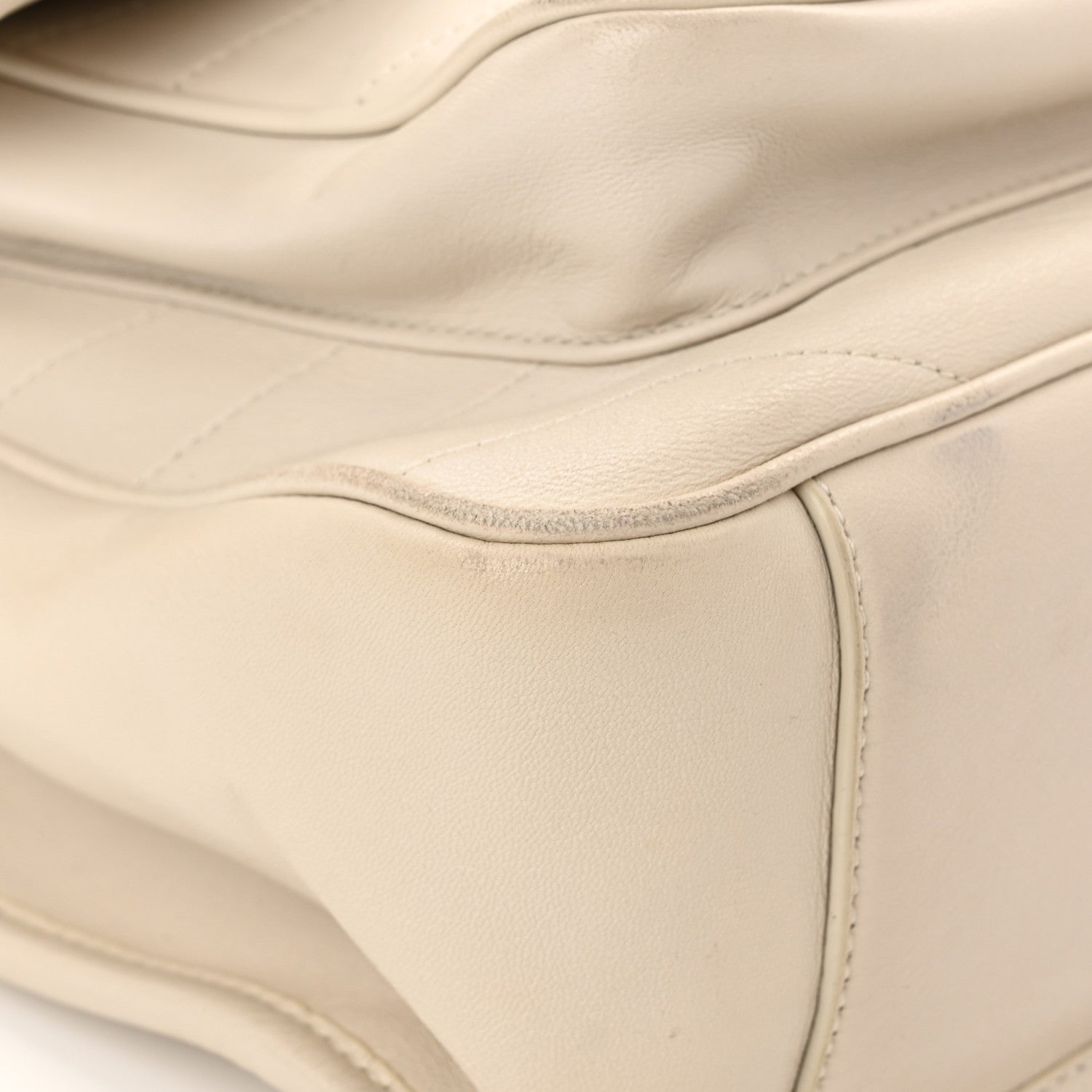 Saint Laurent Lambskin Matelasse Monogram Medium Niki Chain Satchel Nude Powder 16 of 16