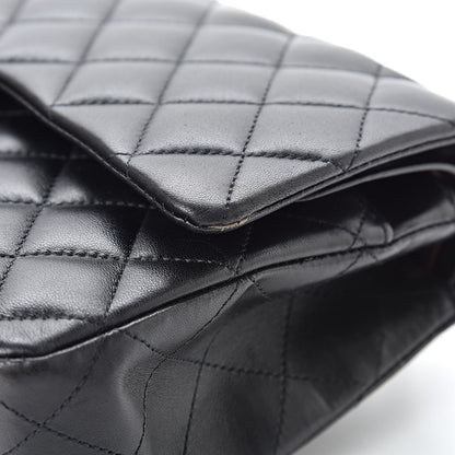 Chanel Lambskin Quilted Medium Double Flap Black 11 of 13
