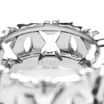 Cartier 18K White Gold Entrelaces Ring 49 4.75 5 of 5