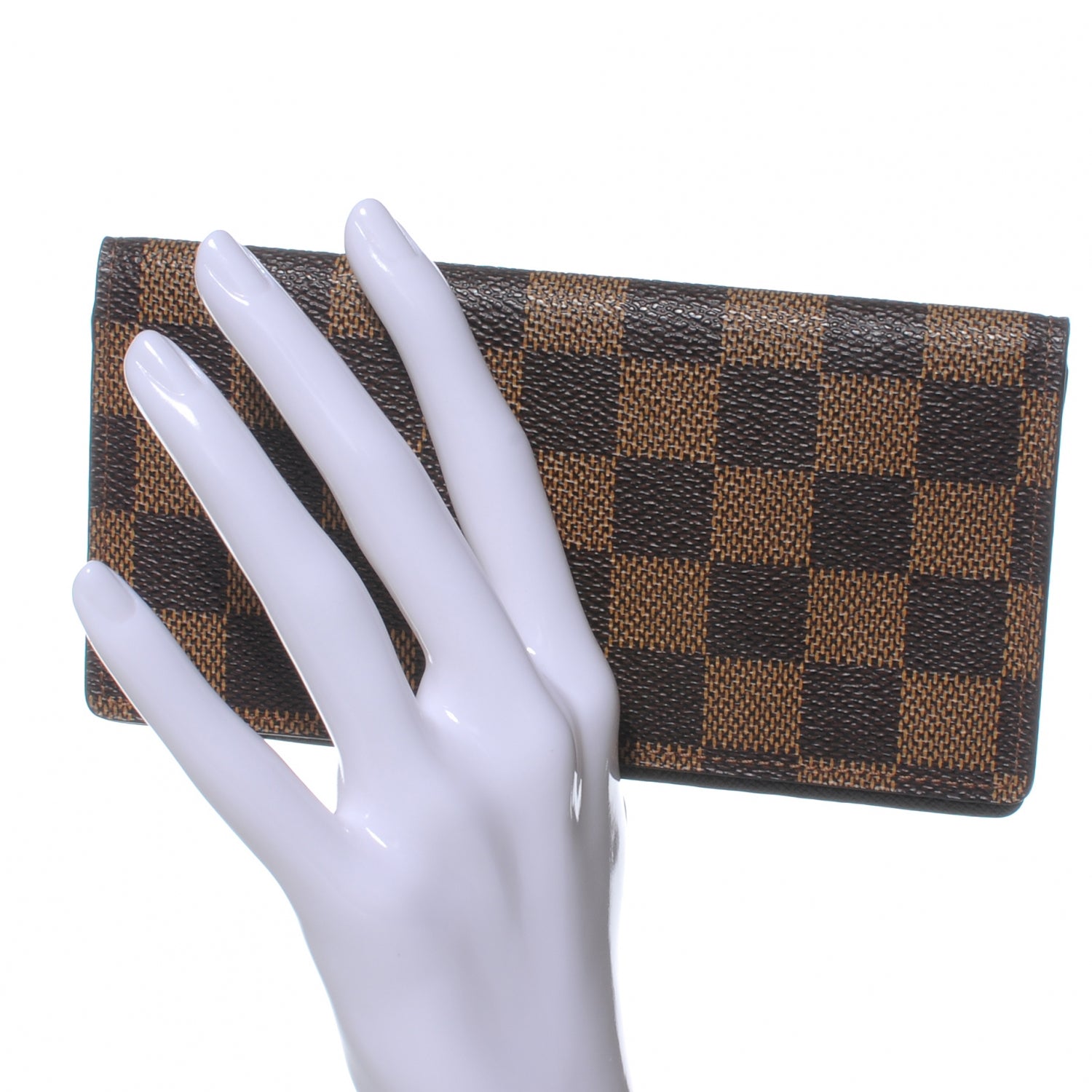 Louis Vuitton Damier Simple Checkbook Cover Wallet 2 of 7