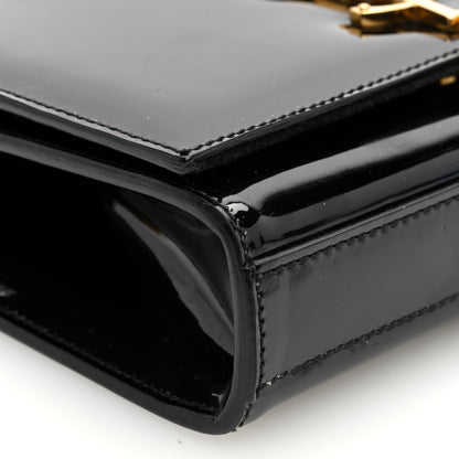 Saint Laurent Patent Small Classic Monogram Kate Tassel Satchel Black 8 of 9