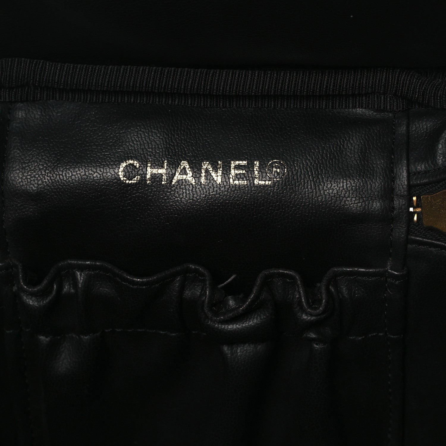 Chanel Caviar Vanity Cosmetic Case Black 6 of 11