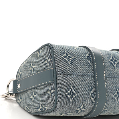 Louis Vuitton Monogram Washed Denim Keepall Bandouliere 25 9 of 10