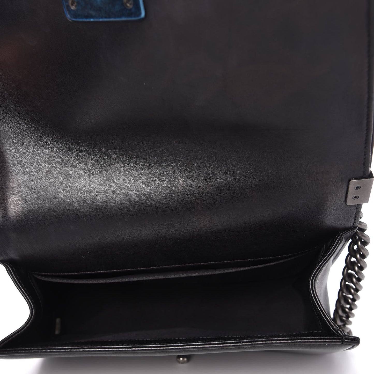 Lambskin Quilted Medium Boy Flap Black