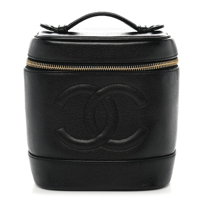 Chanel Caviar Vanity Cosmetic Case Black 1 of 13